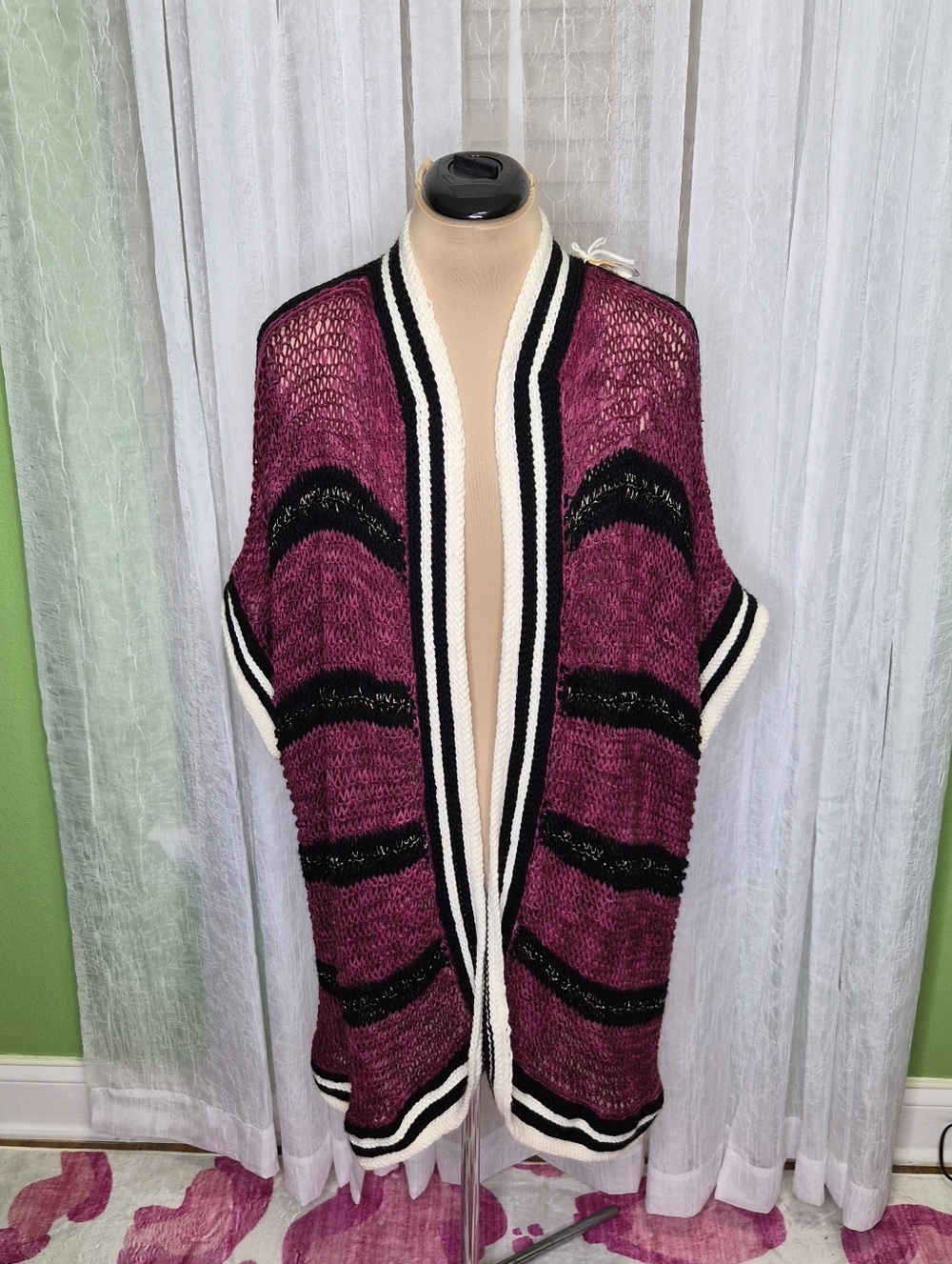 Hand-Crocheted Boho Knit Duster | Euro Summer Travel Layer | One Size Statement